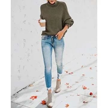 Oversized Turtleneck Sweater for Stylish Winter Wear