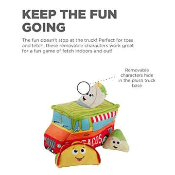 Outward Hound Hide A Taco Plush Dog Toy Puzzle