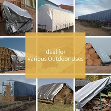 GUARD SHIELD Silver Tarp 10x12 Feet All-Purpose Cover