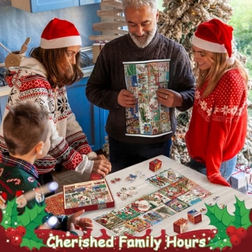 Christmas Advent Calendar Puzzle 1000 Piece Countdown