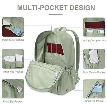 YFGBCX Aesthetic Backpack: Lightweight & Durable Design