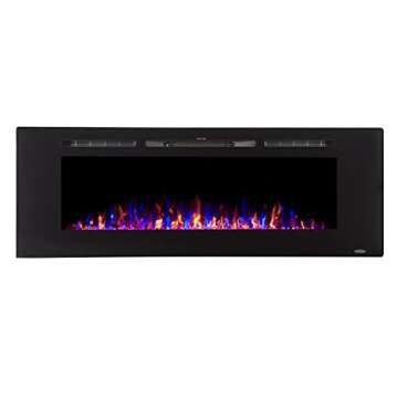 Touchstone Smart Electric Fireplace - Sideline 60" Wide with 30 Flame Options & Heater