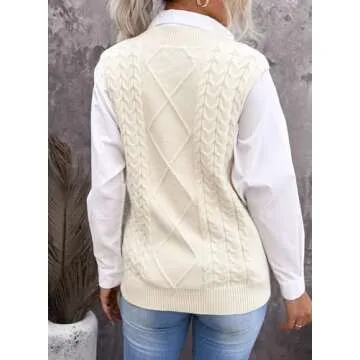 EVALESS Plus Size Sweater Vest for Comfort & Style