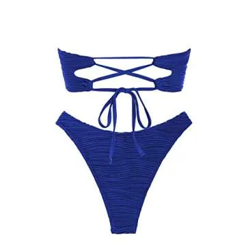 Stylish ZAFUL Strapless Bandeau Bikini for Women