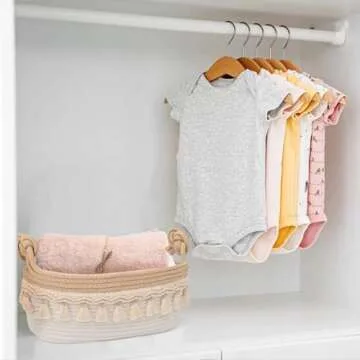 Woven Baskets for Organizing with Decorative Handles