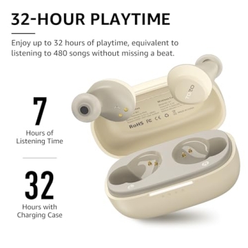 TOZO A1 Wireless Earbuds Bluetooth 5.3 Lightweight Waterproof Headset