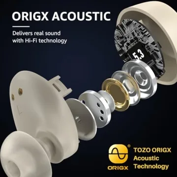 TOZO A1 Wireless Earbuds Bluetooth 5.3 Lightweight Waterproof Headset