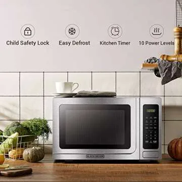 BLACK+DECKER Digital Microwave Oven: Safe, Fast, Efficient