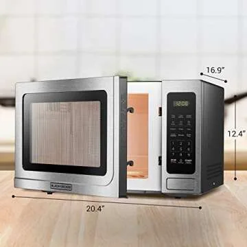 BLACK+DECKER Digital Microwave Oven: Safe, Fast, Efficient