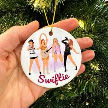 Unique Taylor Swift Inspired Christmas Ornament for Fans