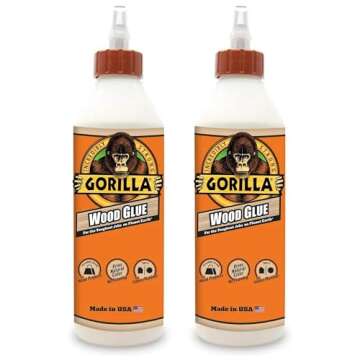 Gorilla Wood Glue – Water Resistant & Fast Drying Adhesive