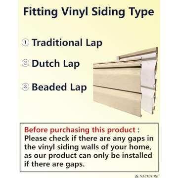 NACETURE Vinyl Siding Hooks 20 Pack Heavy Duty Siding Clips Vinyl Siding Hanger for Hanging on Patio, No Hole Need Command Outdoor Hook Hang to Decor Wreath Things for Horizontal Vinyl Siding