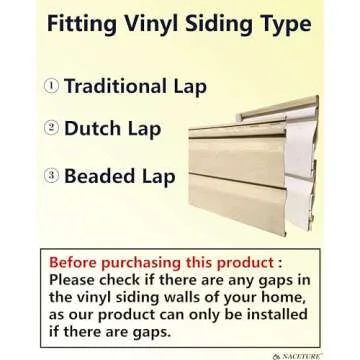 NACETURE Vinyl Siding Hooks 20 Pack Heavy Duty Siding Clips Vinyl Siding Hanger for Hanging on Patio, No Hole Need Command Outdoor Hook Hang to Decor Wreath Things for Horizontal Vinyl Siding