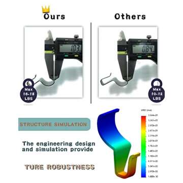 NACETURE Vinyl Siding Hooks 20 Pack Heavy Duty Siding Clips Vinyl Siding Hanger for Hanging on Patio, No Hole Need Command Outdoor Hook Hang to Decor Wreath Things for Horizontal Vinyl Siding