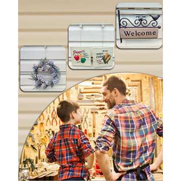 NACETURE Vinyl Siding Hooks 20 Pack Heavy Duty Siding Clips Vinyl Siding Hanger for Hanging on Patio, No Hole Need Command Outdoor Hook Hang to Decor Wreath Things for Horizontal Vinyl Siding