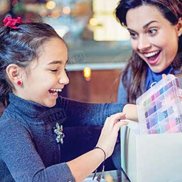 HENMI 5040 pcs Pony Beads Kit for Kids Crafting