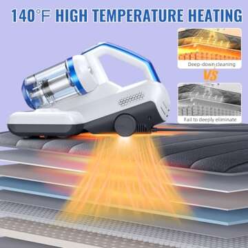 JPHYLL Mattress Vacuum Cleaner with 16Kpa Suction Power