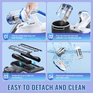 JPHYLL Mattress Vacuum Cleaner with 16Kpa Suction Power