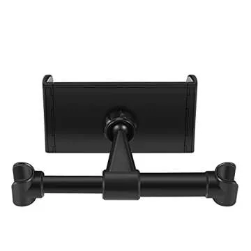 TNP Car Headrest Mount Holder for Nintendo Switch, iPhone, iPad Pro/Air/Mini, Other 4.7-12.9" Tablet Smartphone, Back Seat Head Rest Passenger Cradle Stand 360 Degree Rotation