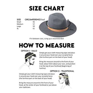 Lack of Color Women's The Rocco Classic Luxe Fedora (Charcoal Grey, MD (57cm))