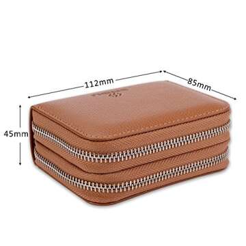 SHANSHUI RFID Blocking Leather Credit Card Holder for Women