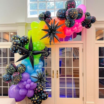 Rainbow Balloon Arch Kit for Vibrant Parties and Events