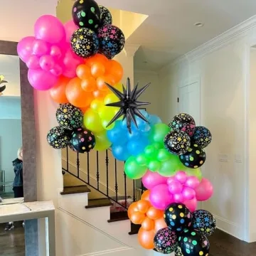 Rainbow Balloon Arch Kit for Vibrant Parties and Events