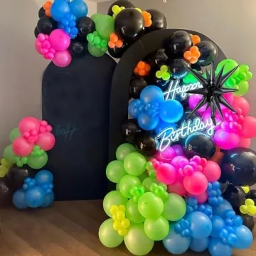 Rainbow Balloon Arch Kit for Vibrant Parties and Events