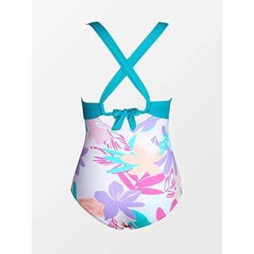 CUPSHE Plus Size Twist Front One Piece Swimsuit