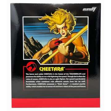 Super7 Thundercats: Cheetara The Super Speedy Ultimates Action Figure, Multicolor