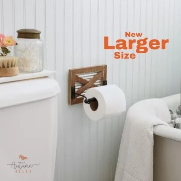 Rustic Farmhouse Toilet Paper Holder for Bathroom Decor