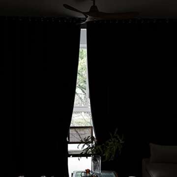 MOONVAN Black Blackout Curtains for Bedroom Energy Saving