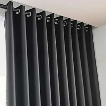 MOONVAN Black Blackout Curtains for Bedroom Energy Saving