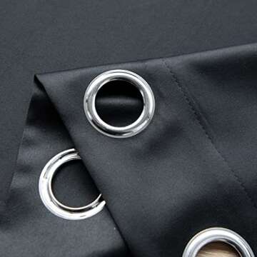 MOONVAN Black Blackout Curtains for Bedroom Energy Saving