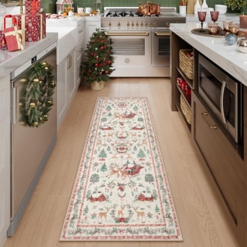 Lahome 2x6 Christmas Runner Rug | Soft & Non-Slip