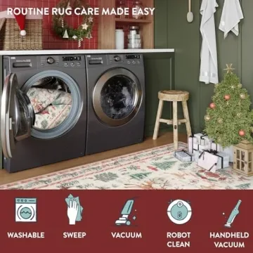 Lahome 2x6 Christmas Runner Rug | Soft & Non-Slip