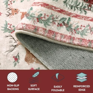 Lahome 2x6 Christmas Runner Rug | Soft & Non-Slip