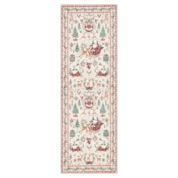 Lahome 2x6 Christmas Runner Rug | Soft & Non-Slip