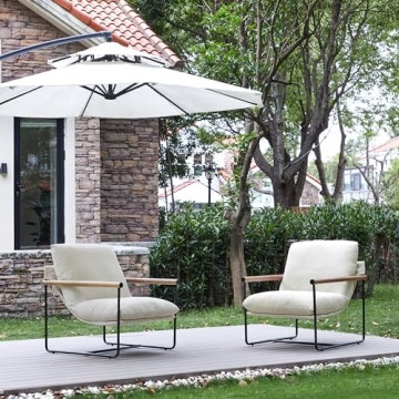 KISLOT Modern Accent Chair with Metal Frame for Home