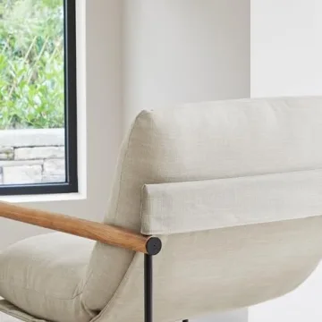 KISLOT Modern Accent Chair with Metal Frame for Home