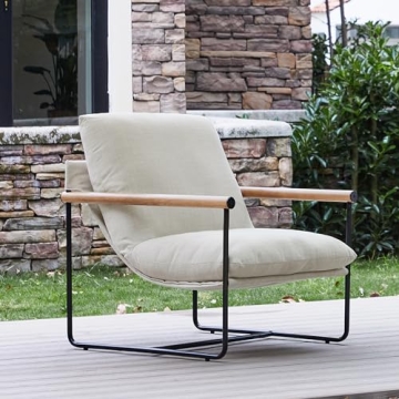 KISLOT Modern Accent Chair with Metal Frame for Home