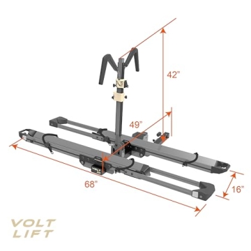 HYPERAX Volt Lift RV Bike Rack for 2 E Bikes