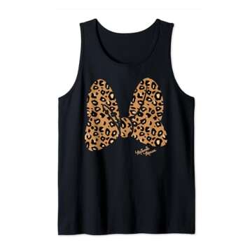 Disney Minnie Mouse Leopard Print Bow Tank Top