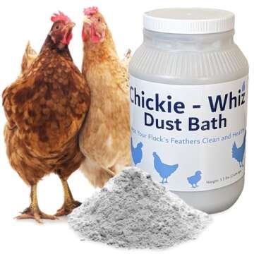 5.5 lb Chickie Whiz Dust Bath, Chicken Dust Bath, Dust Bath for Chickens for Healthier Chicken Eggs,...