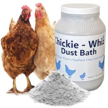 5.5 lb Chickie Whiz Dust Bath, Chicken Dust Bath, Dust Bath for Chickens for Healthier Chicken Eggs,...