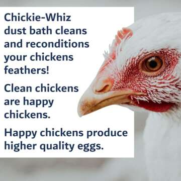 5.5 lb Chickie Whiz Dust Bath, Chicken Dust Bath, Dust Bath for Chickens for Healthier Chicken Eggs, Poultry Dust Chicken Bath for Chickens & Other Small Pet Animals, Billy Buckskin Co.