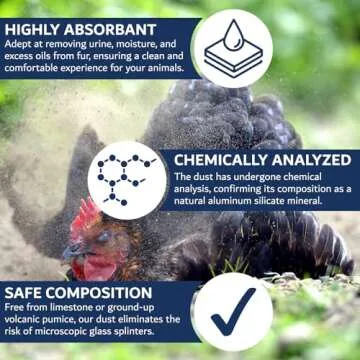 5.5 lb Chickie Whiz Dust Bath, Chicken Dust Bath, Dust Bath for Chickens for Healthier Chicken Eggs, Poultry Dust Chicken Bath for Chickens & Other Small Pet Animals, Billy Buckskin Co.