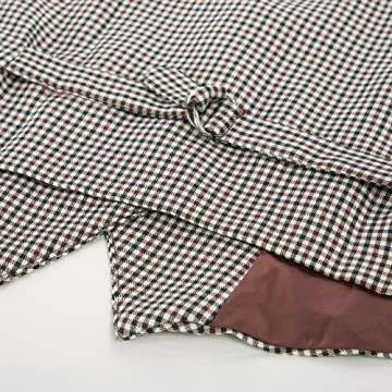 GRACE KARIN Women's Vest Classic Fit Sleeveless Button up Plaid Waistcoat Vest(L, Plaid Coffee)