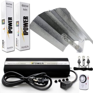 iPower 600W Digital Dimmable Grow Light System Kit