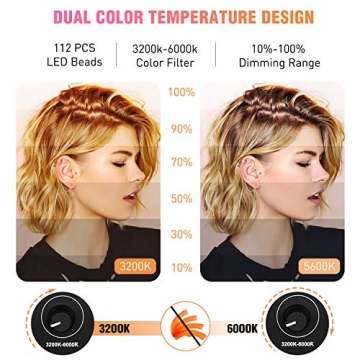 Yesker 18" LED Ring Light Kit for Stunning Photography